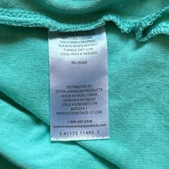 Dip T-shirt 5T Mint Green Short Sleeve Graphic Print Text - Picture 5 of 5